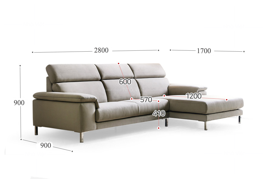 Sofa vải hai màu V30