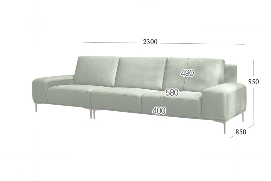 Sofa vải chung cư nhỏ V17
