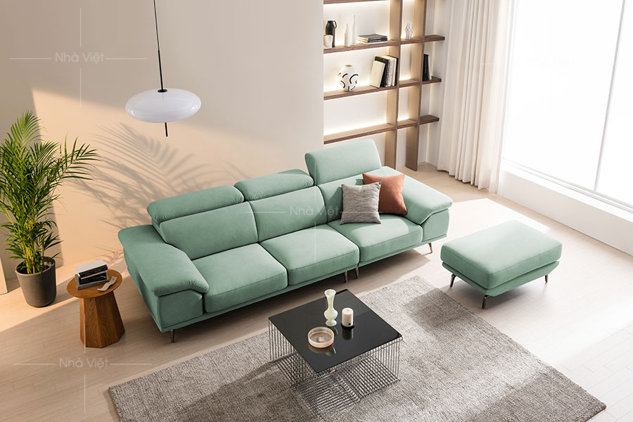 Sofa vải kiểu dáng băng dài VG05