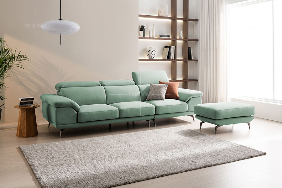 Sofa vải kiểu dáng băng dài VG05