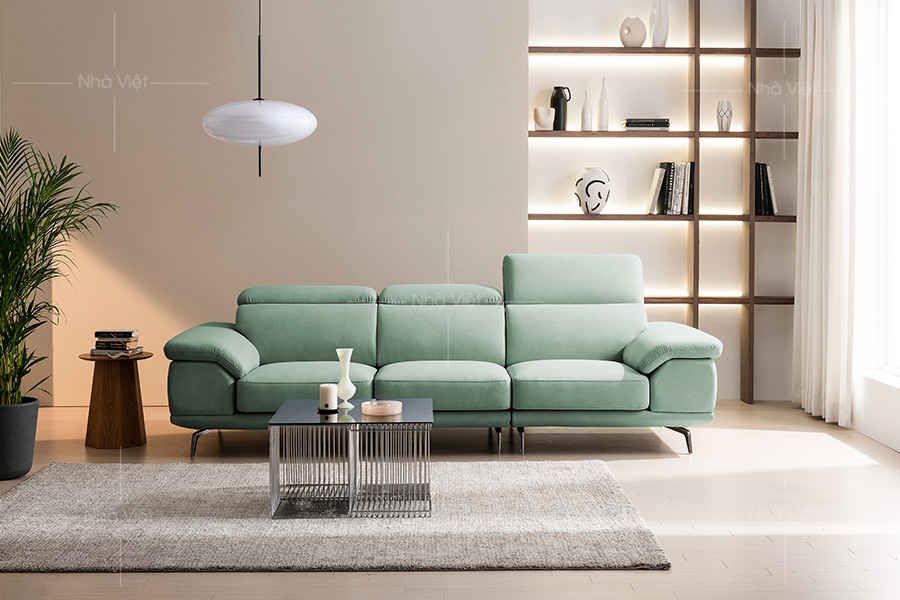 Sofa vải kiểu dáng băng dài VG05