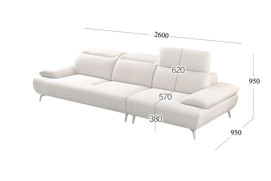 Sofa vải phòng khách V315