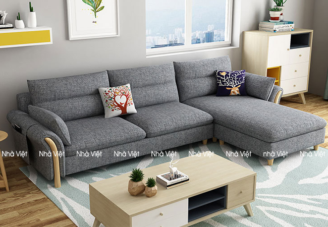 Ghe sofa vai su sang trong tu thiet ke Sofa vải mã 329