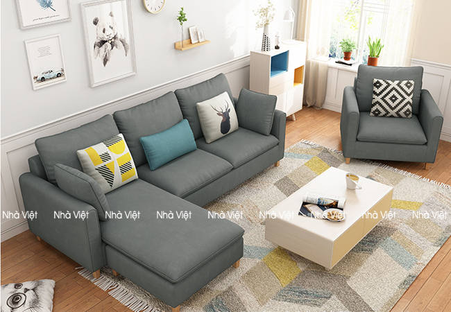 Bàn ghế sofa vải đẹp sự phóng khoáng trong thiết kế Sofa vải mã 331