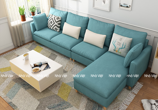 Bàn ghế sofa vải đẹp sự phóng khoáng trong thiết kế Sofa vải mã 331