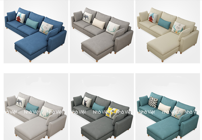 Bàn ghế sofa vải đẹp sự phóng khoáng trong thiết kế Sofa vải mã 331