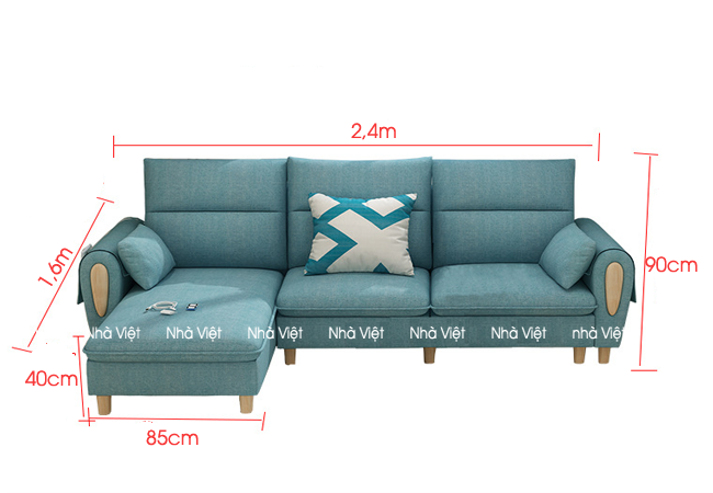 Sofa vải chung cư cao cấp mẫu mã hiện đại Sofa vải mã 332