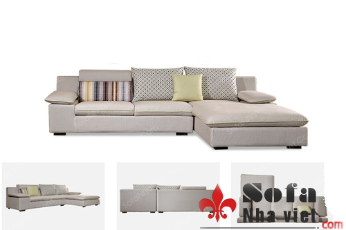 Mẫu sofa vải cho phòng khách thuộc căn hộ chung cư Sofa vải mã 066
