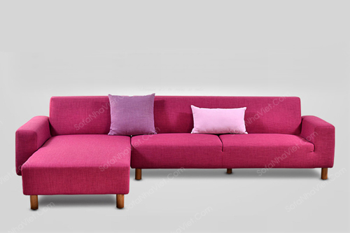 Nhà Việt bán sofa vải cao cấp màu đỏ hồng Sofa vải cao cấp mã 13