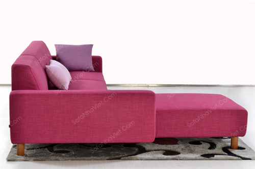 Nhà Việt bán sofa vải cao cấp màu đỏ hồng Sofa vải cao cấp mã 13