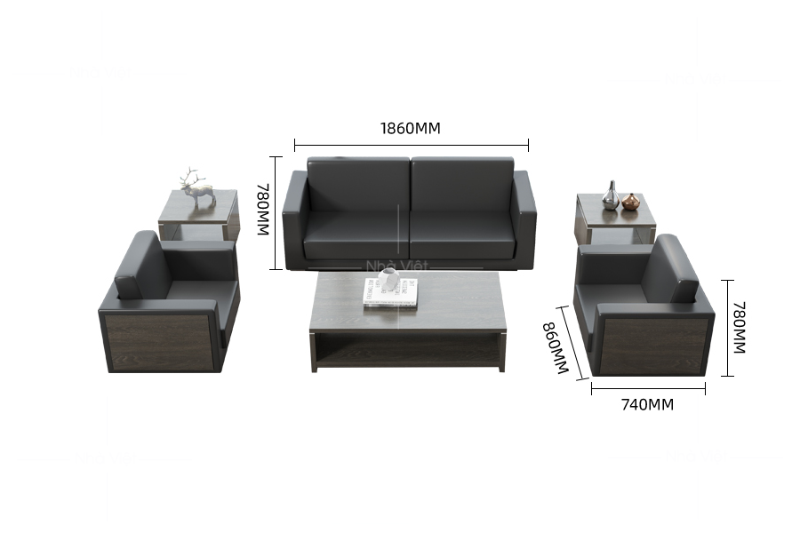 Sofa văn phòng giá rẻ PL10