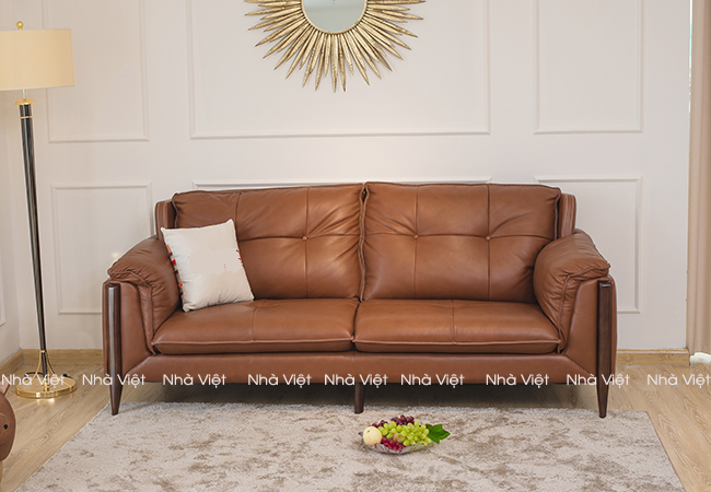 Sofa văng da kiểu hiện đại thiết kế gọn gàng cho nhà nhỏ Sofa văng mã 362