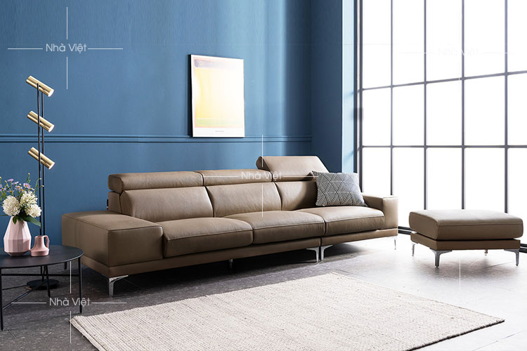 Sofa văng tay vuông dài 2.4m mã 356