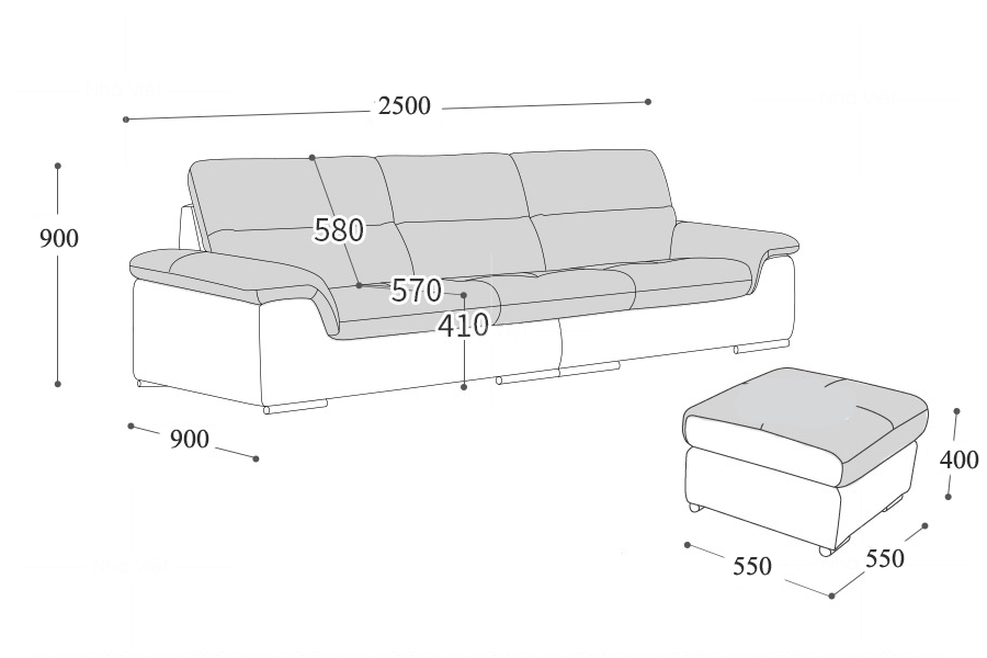 Sofa văng bọc da cao cấp VG 12