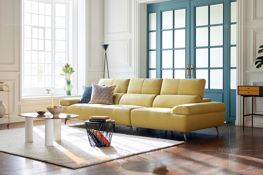 Sofa văng màu vàng V51