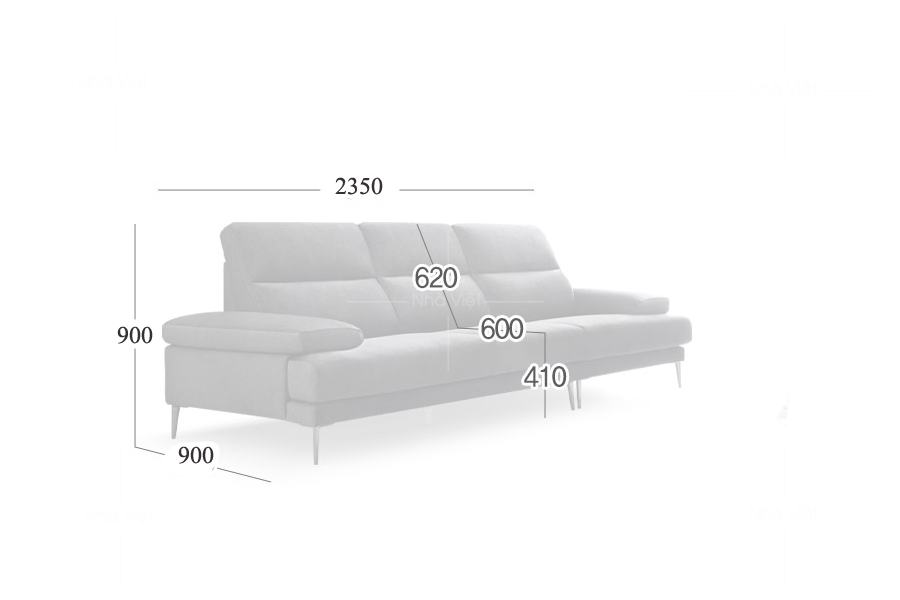 Sofa văng bọc vải VG 09