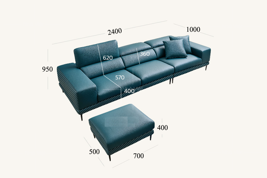 Sofa văng da nhập khẩu VG-08