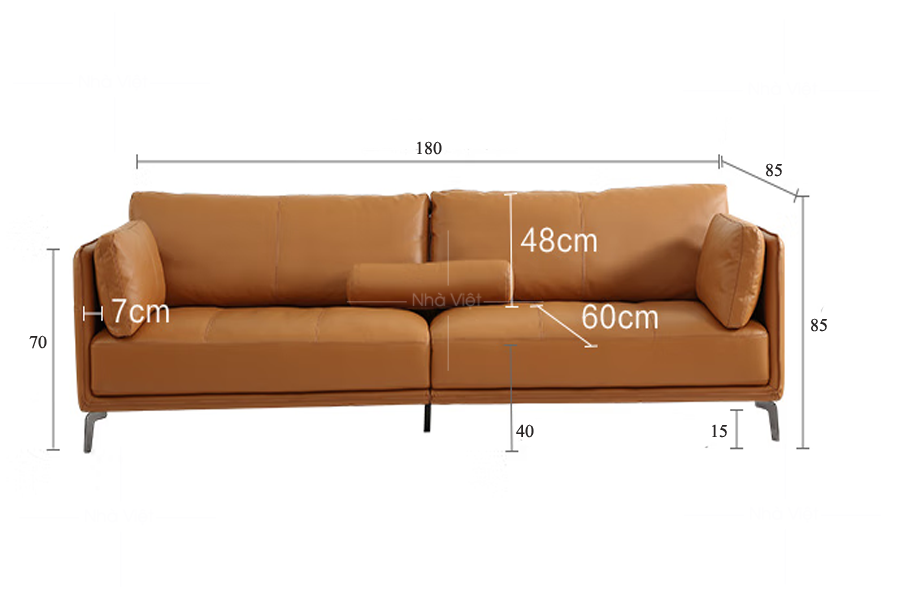 Sofa văng phòng khách nhỏ VG36