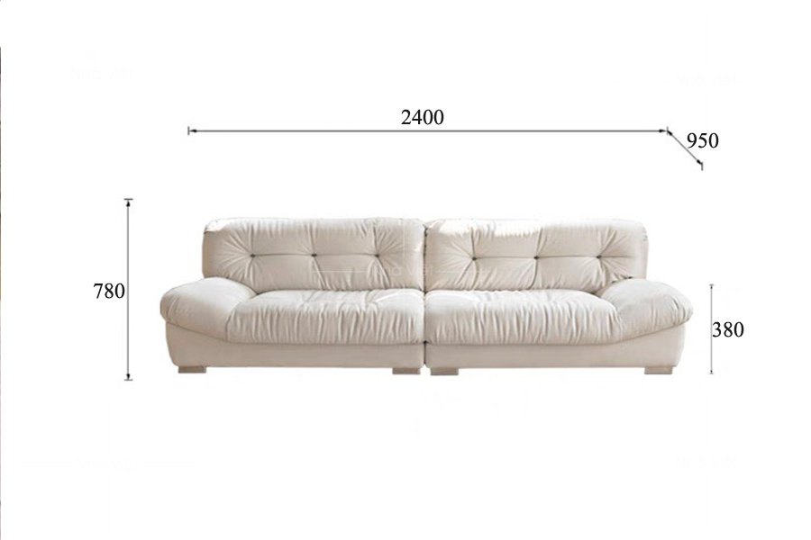 Sofa văng bọc nỉ Tudo VG56
