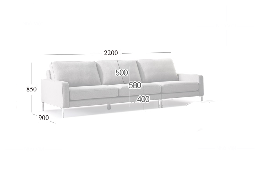 Sofa văng bọc vải VG57