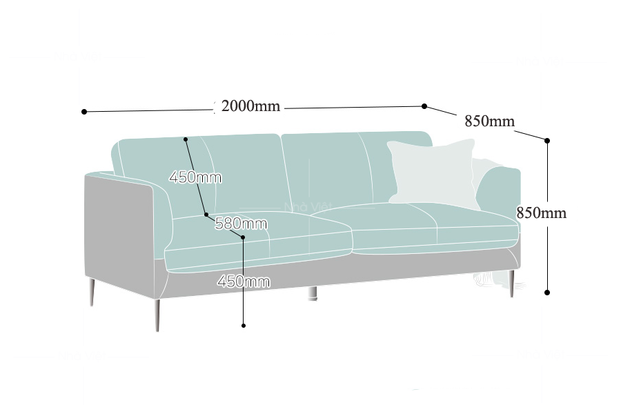 Sofa văng hai chỗ VG61