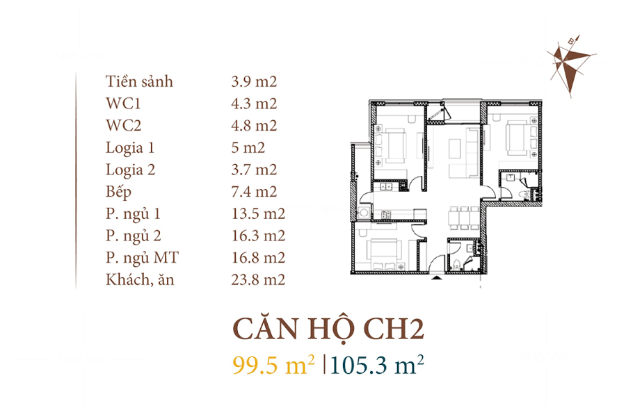 Tư vẫn mua sofa góc cho căn hộ chung cư 99m - 105m vuông