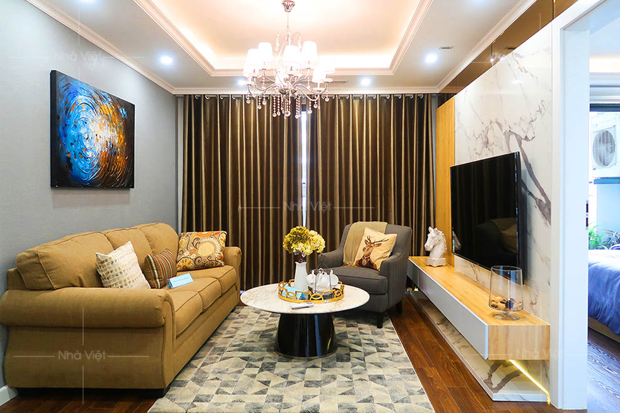 Tư vẫn mua sofa góc căn hộ 81,5m chung cư Sunshine Palace