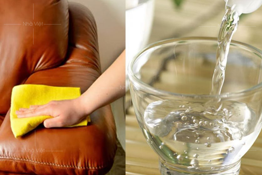 Sofa da công nghiệp có lau nước được không ?