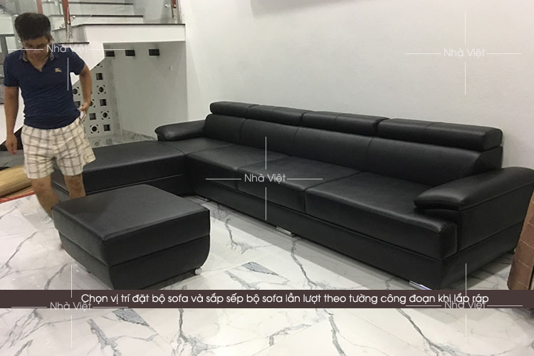 Hướng dẫn cách lắp đặt bộ sofa góc chữ L tại nhà