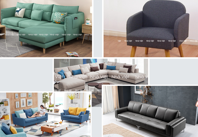 Phân biệt ghế sofa phòng khách theo cách yếu tố sau