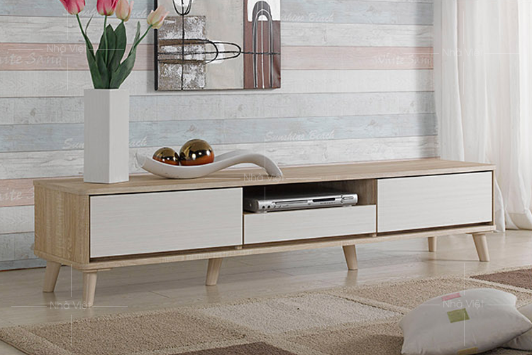 Với hiệu quả bảo vệ môi trường và thiết kế sang trọng, kệ tivi gỗ công nghiệp sẽ tạo ra một phòng khách ấm cúng và tiện nghi cho gia đình bạn.