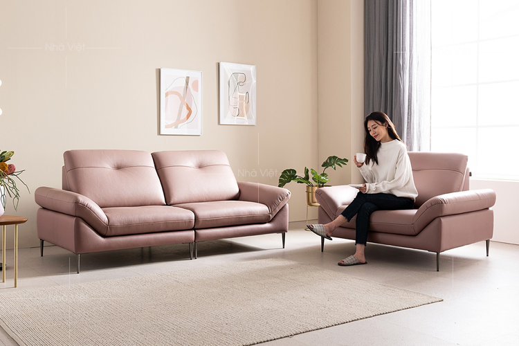 Ra mắt mẫu sofa hai ghế bọc da phong cách Hàn Quốc