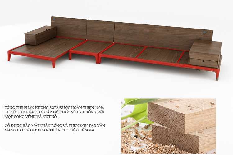 Ghế sofa văng gỗ đẹp - Ghế sofa văng gỗ đã trở thành sản phẩm hot trend trong năm