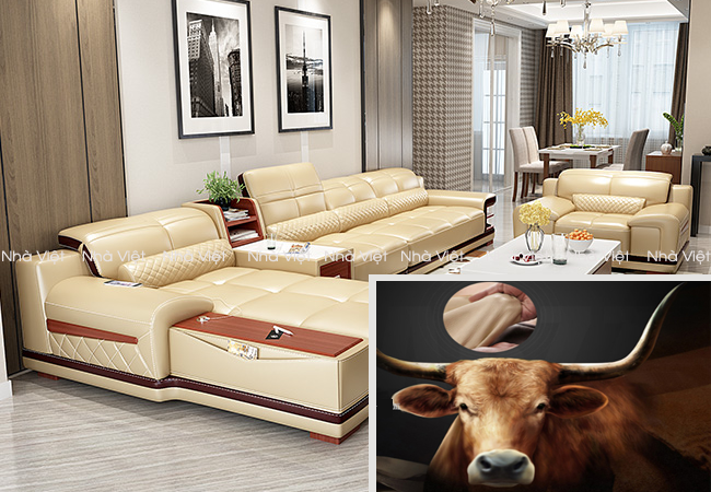 Nhà Việt sử dụng các loại da nào cho ghế sofa da tự đóng