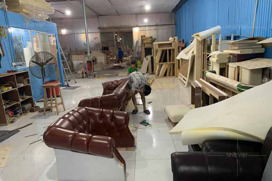 Đóng sofa vải theo yêu cầu riêng xưởng sofa có tay nghề lâu năm