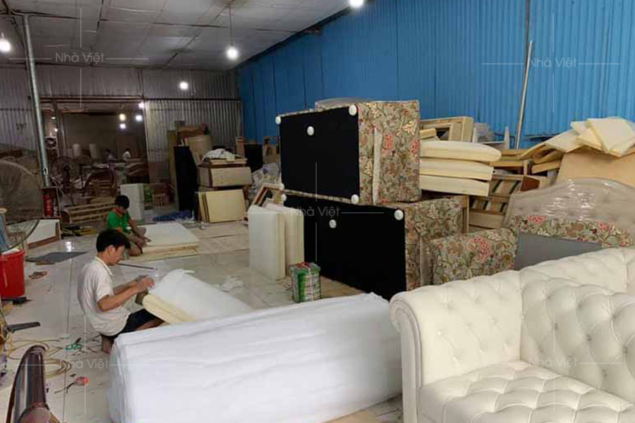 Đóng sofa vải theo yêu cầu riêng xưởng sofa có tay nghề lâu năm