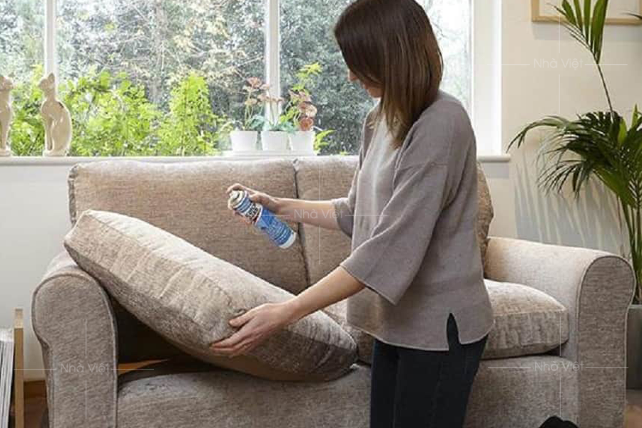 Những dung dịch làm sạch sofa nỉ, sofa vải an toàn với các bộ sofa