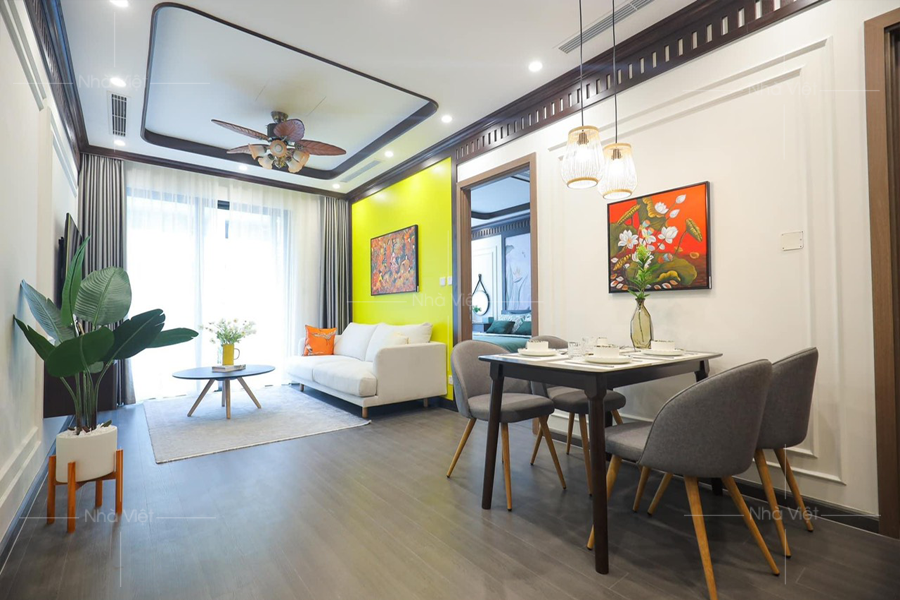 Sofa phòng khách căn hộ phân khu Tokin 1 -2 Vinhomes Smart city