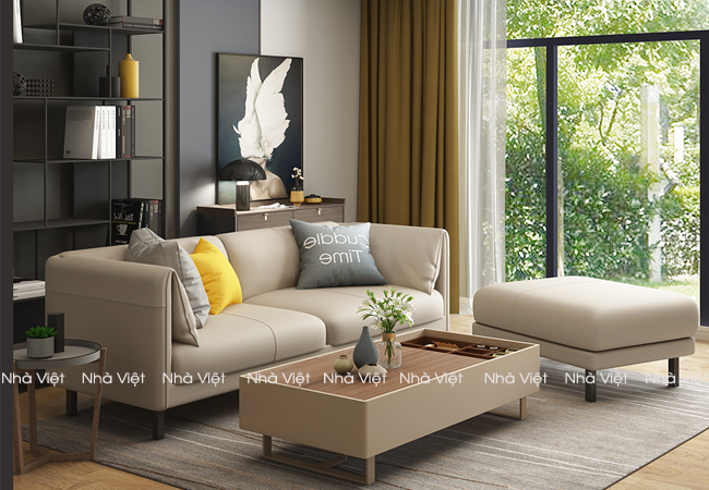 Sofa da phòng khách giá trên thị trường giao động thế nào