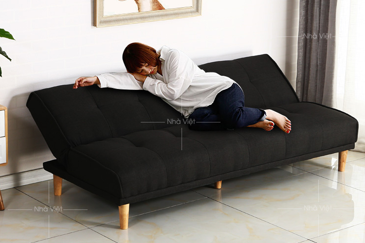 Bộ bàn ghế sofa vải có thể ngả thành giường ngủ