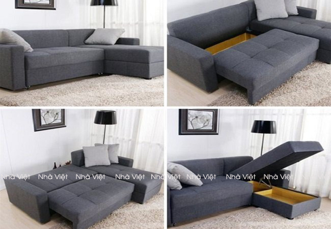 Bộ bàn ghế sofa phòng khách có thể kéo ra thành giường