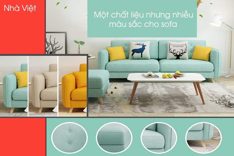Một chất liệu nhiều thiết kế sản phẩm mới sofa Nhà Việt