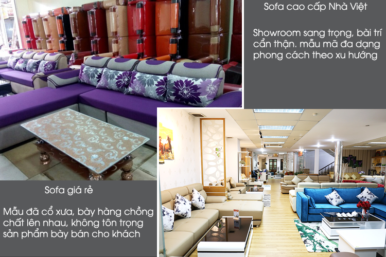 Sự khác biệt giữa sofa Nhà Việt và sofa ngoài thị trường
