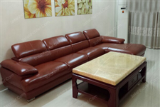 Bộ sofa da cao cấp gia cho chị Vân - Thổ Qan - Khâm Thiên