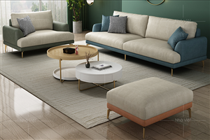 Chọn kích thước thảm trải dưới sofa phù hợp từng kiểu ghế hiện nay