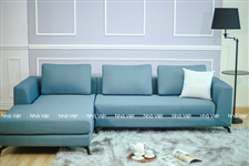 Mẫu sofa vải góc chữ L mới được sản xuất tại Nhà Việt