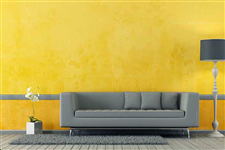 Phòng khách màu vàng làm chủ đạo nên chọn sofa màu gì ?