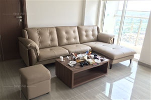 Sofa góc cho phòng khách rộng nhà chị Lan - Imperia Plaza - 360 Giải Phóng - Hoàng Mai - Hà Nội