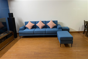 Sofa vải phòng khách nhà chị Nhung - Chung cư A15 Kim Giang - Hoàng Mai - Hà Nội