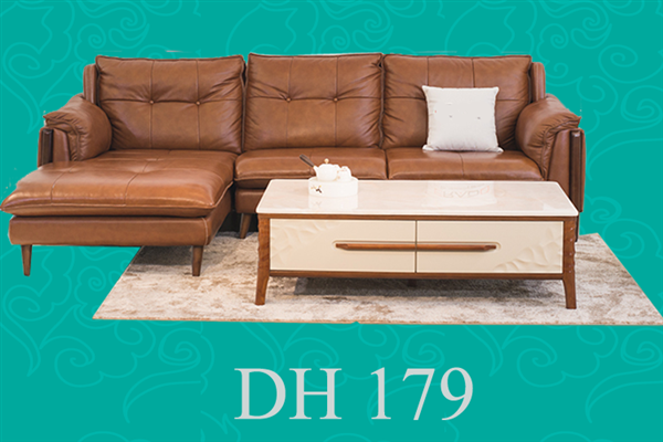 Đóng mới sofa góc da mã 179